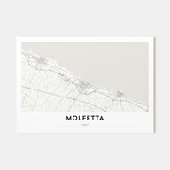 Molfetta Map Landscape Poster