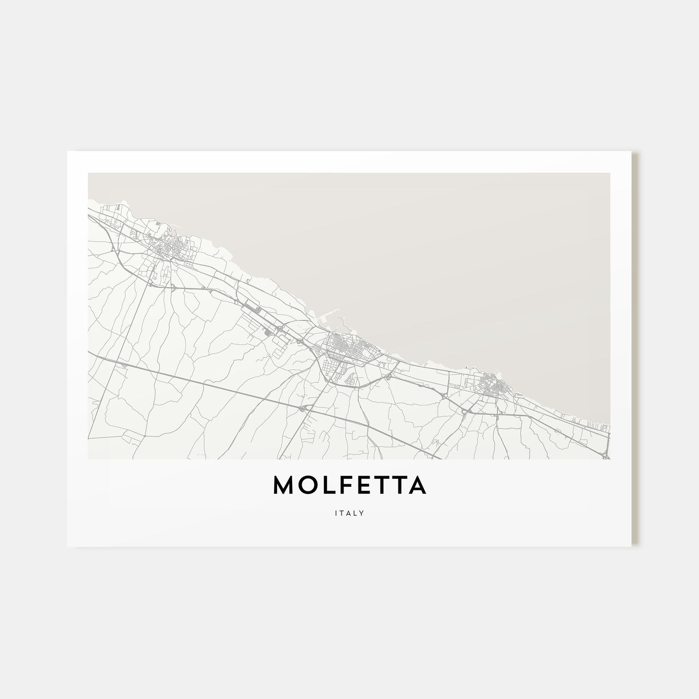 Molfetta Map Landscape Poster