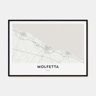 Molfetta Map Landscape Poster