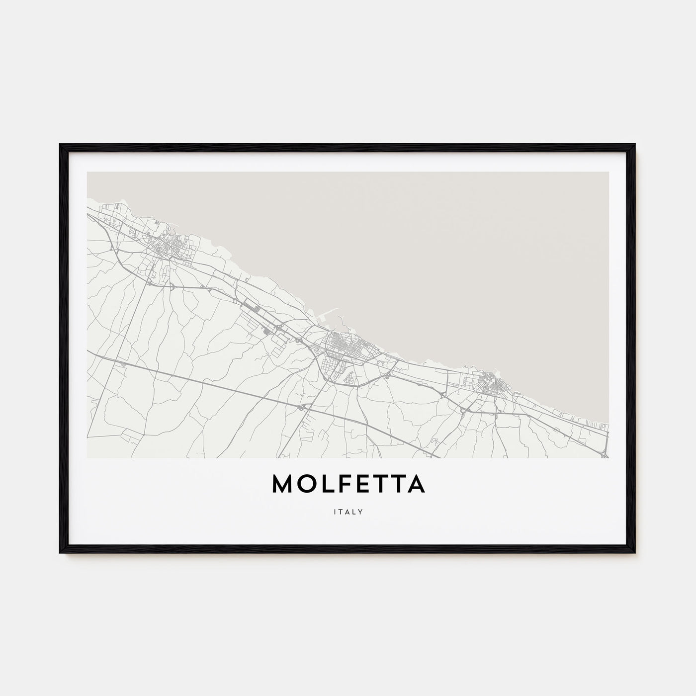 Molfetta Map Landscape Poster