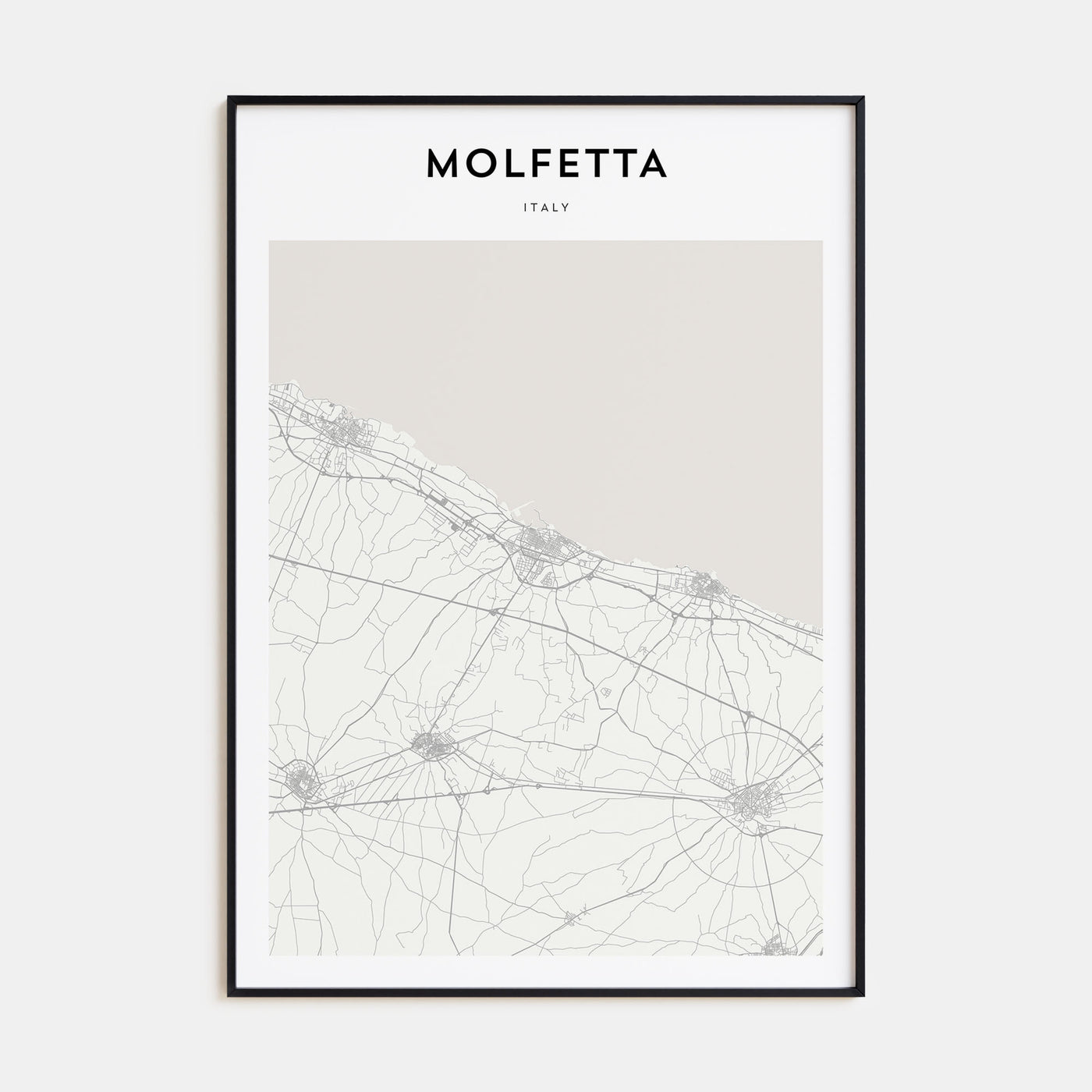 Molfetta Map Portrait Poster