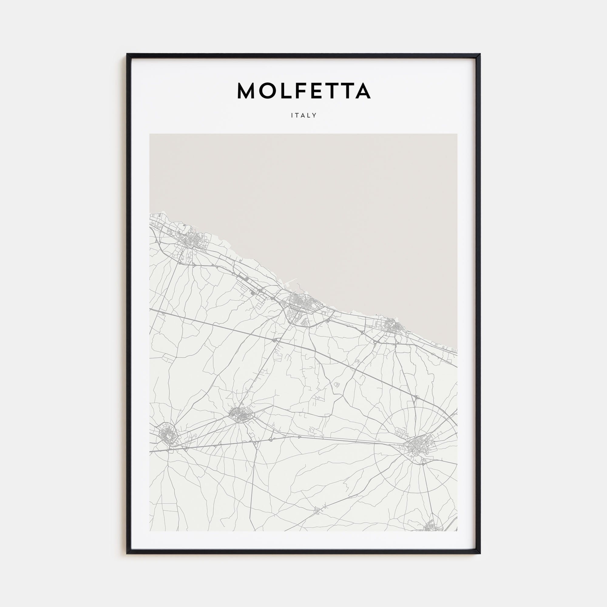 Molfetta Map Portrait Poster