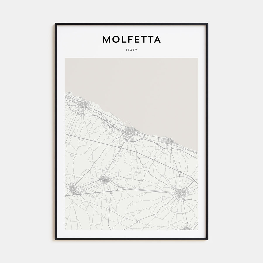 Molfetta Map Portrait Poster