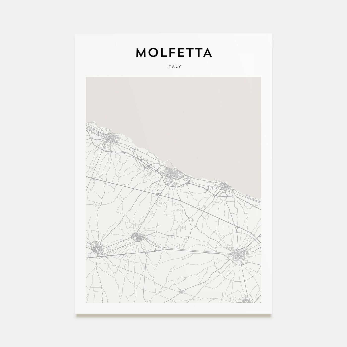 Molfetta Map Portrait Poster