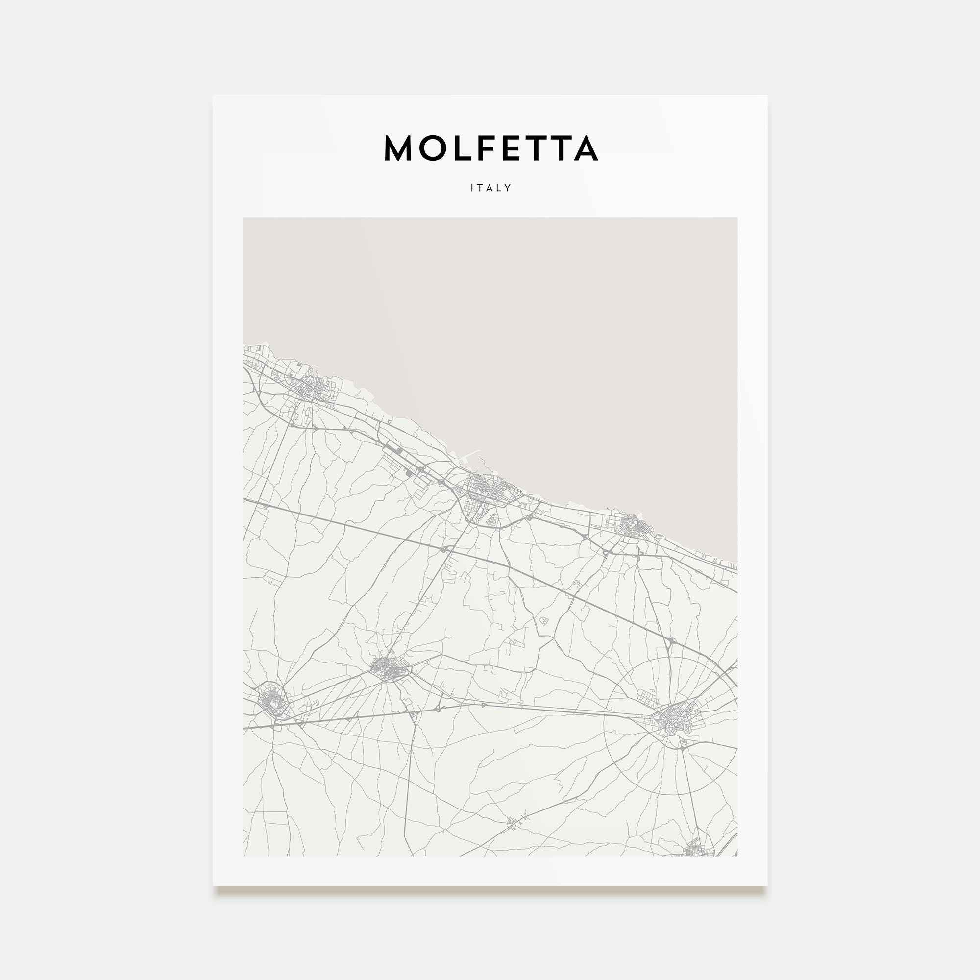 Molfetta Map Portrait Poster