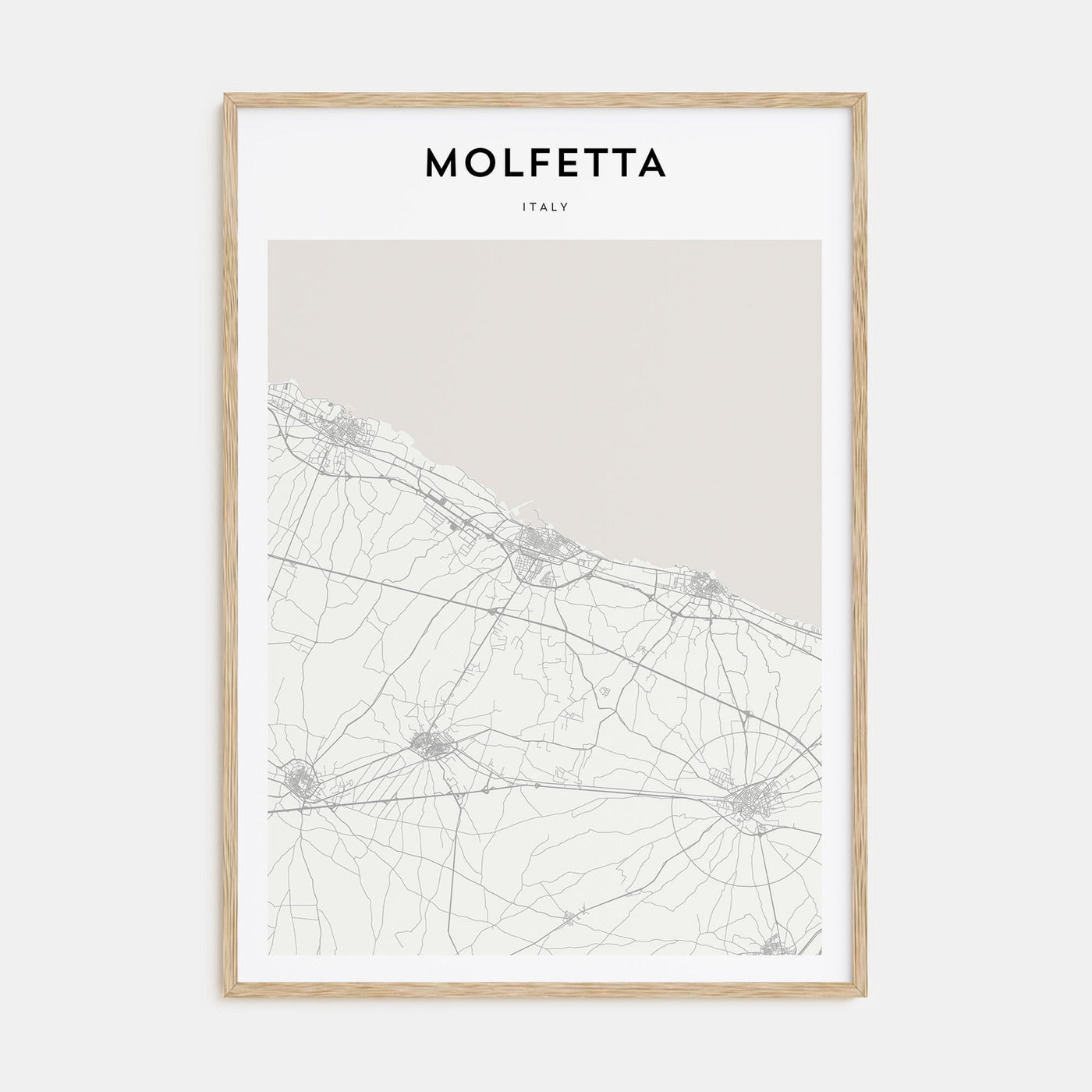 Molfetta Map Portrait Poster