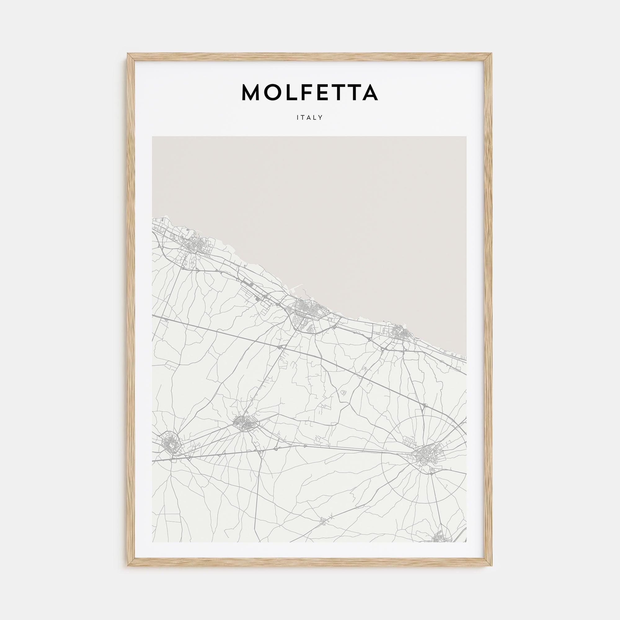 Molfetta Map Portrait Poster