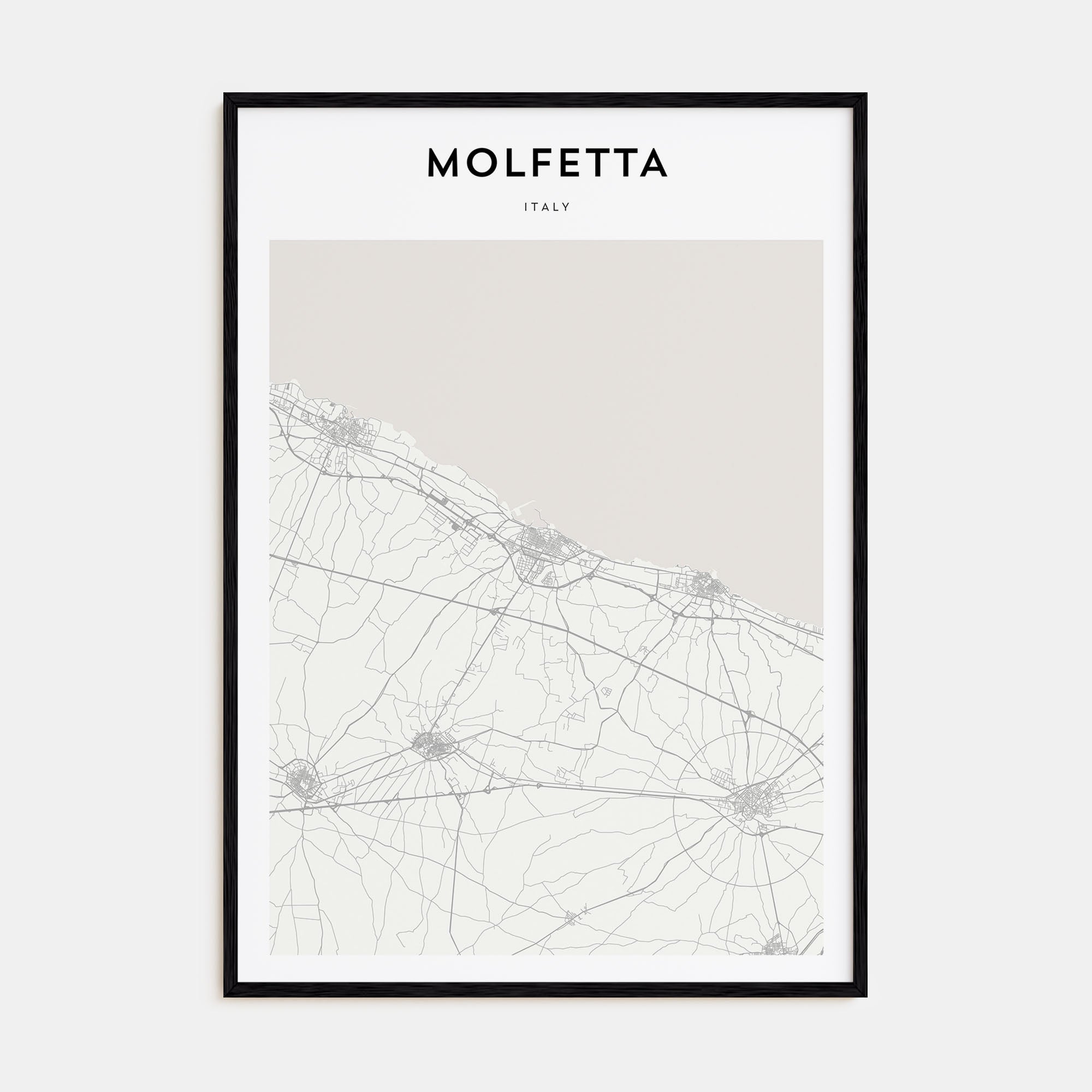 Molfetta Map Portrait Poster