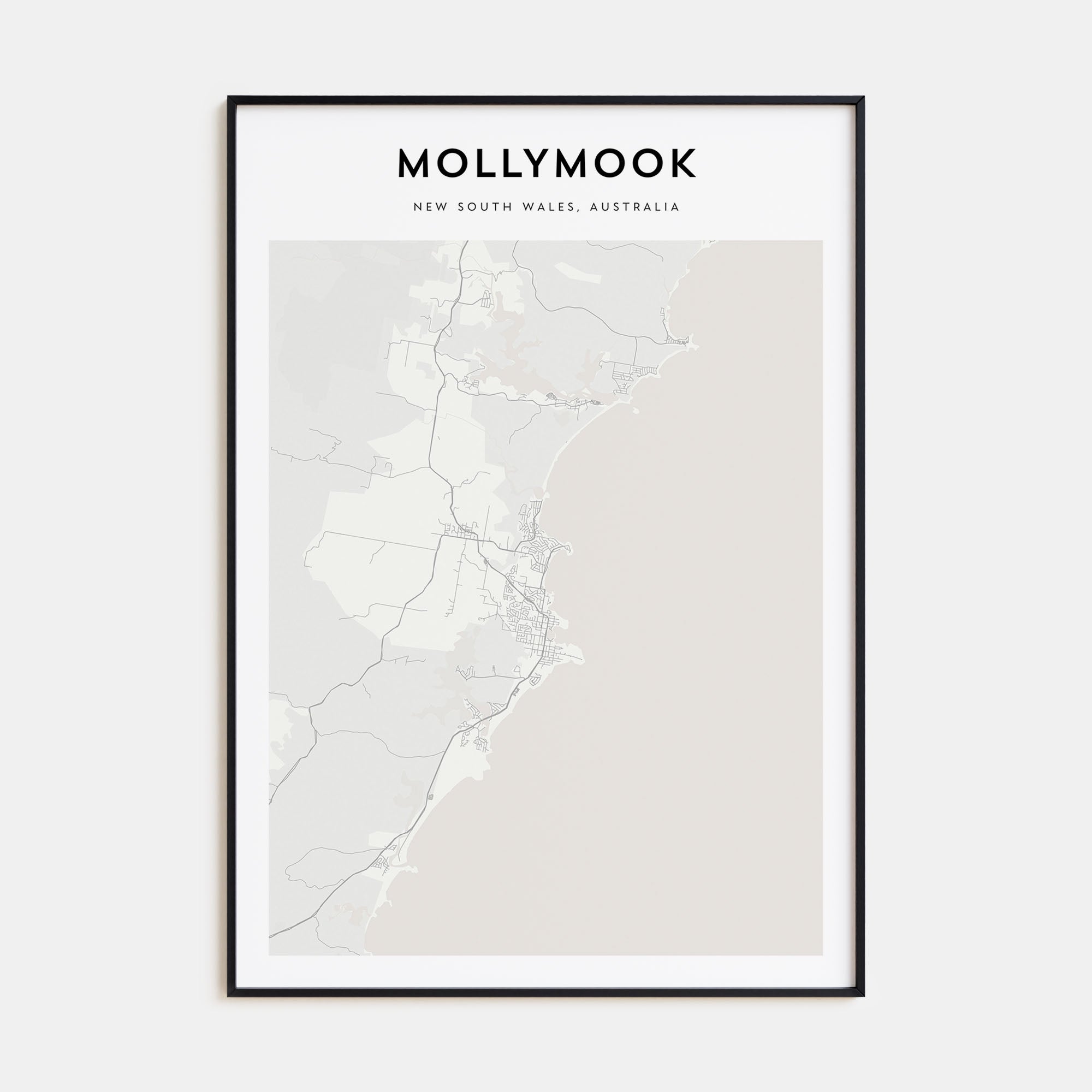 Mollymook Map Portrait Poster