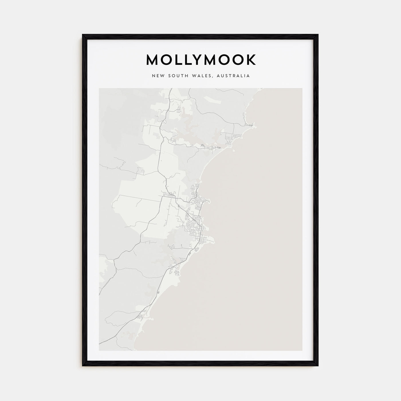 Mollymook Map Portrait Poster
