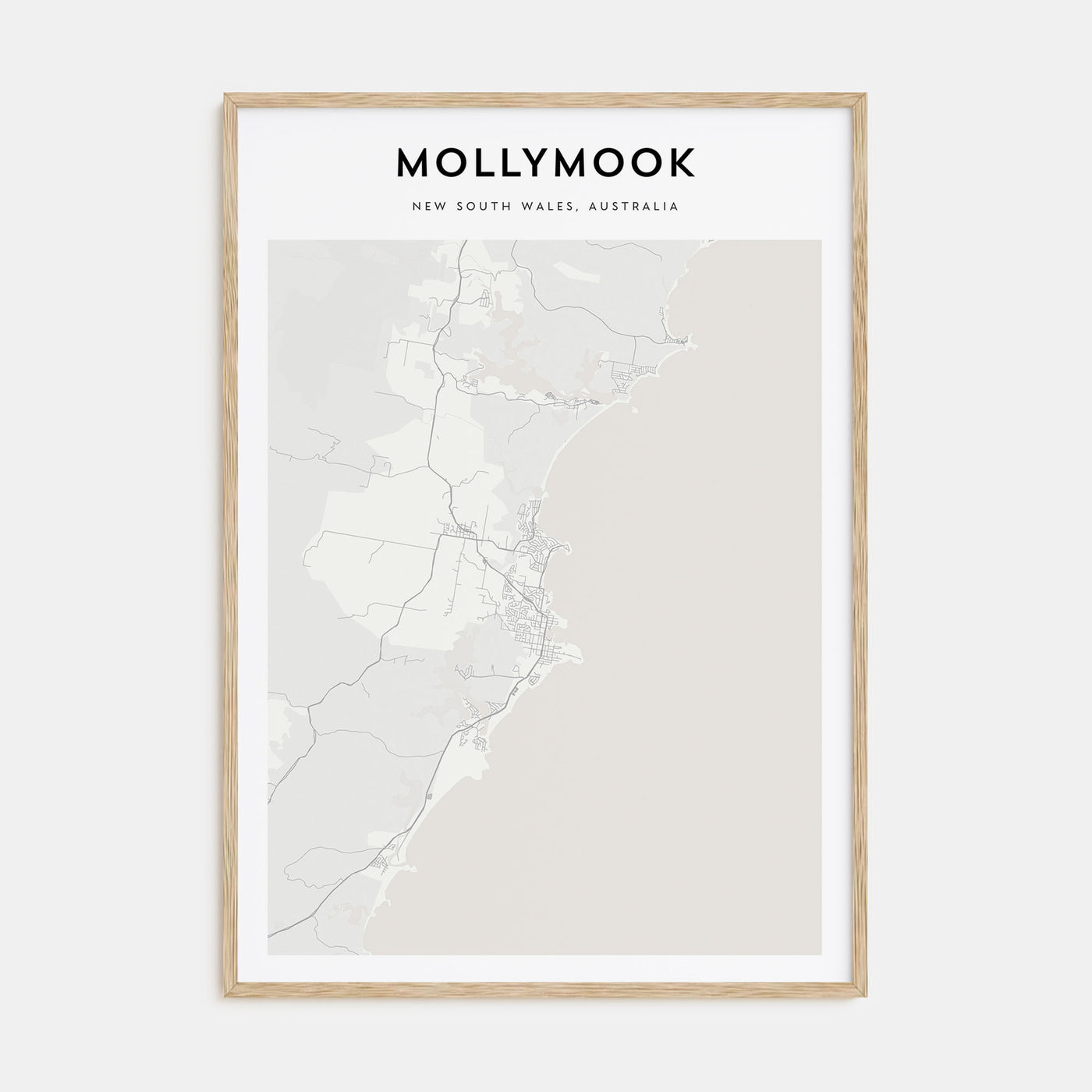 Mollymook Map Portrait Poster