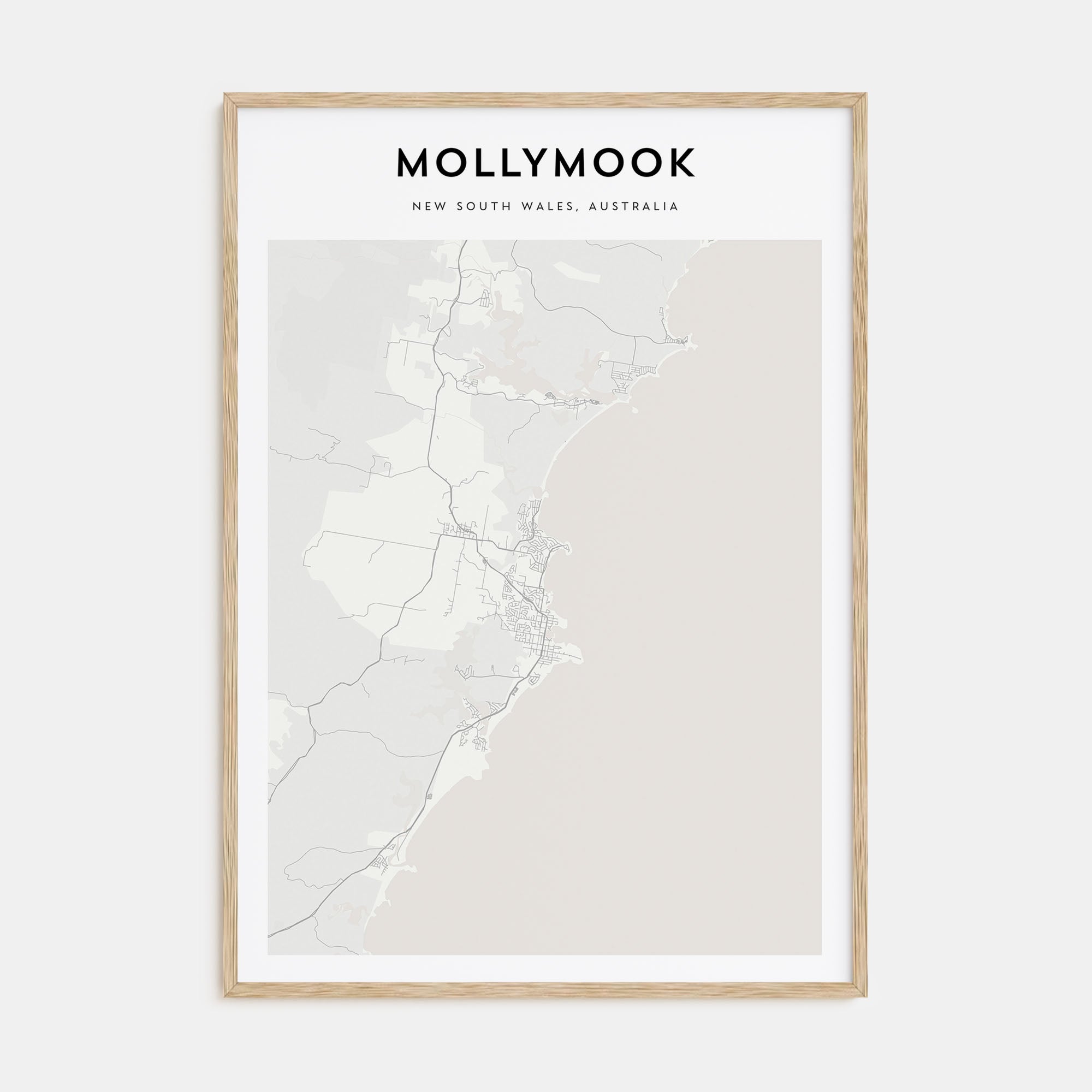 Mollymook Map Portrait Poster