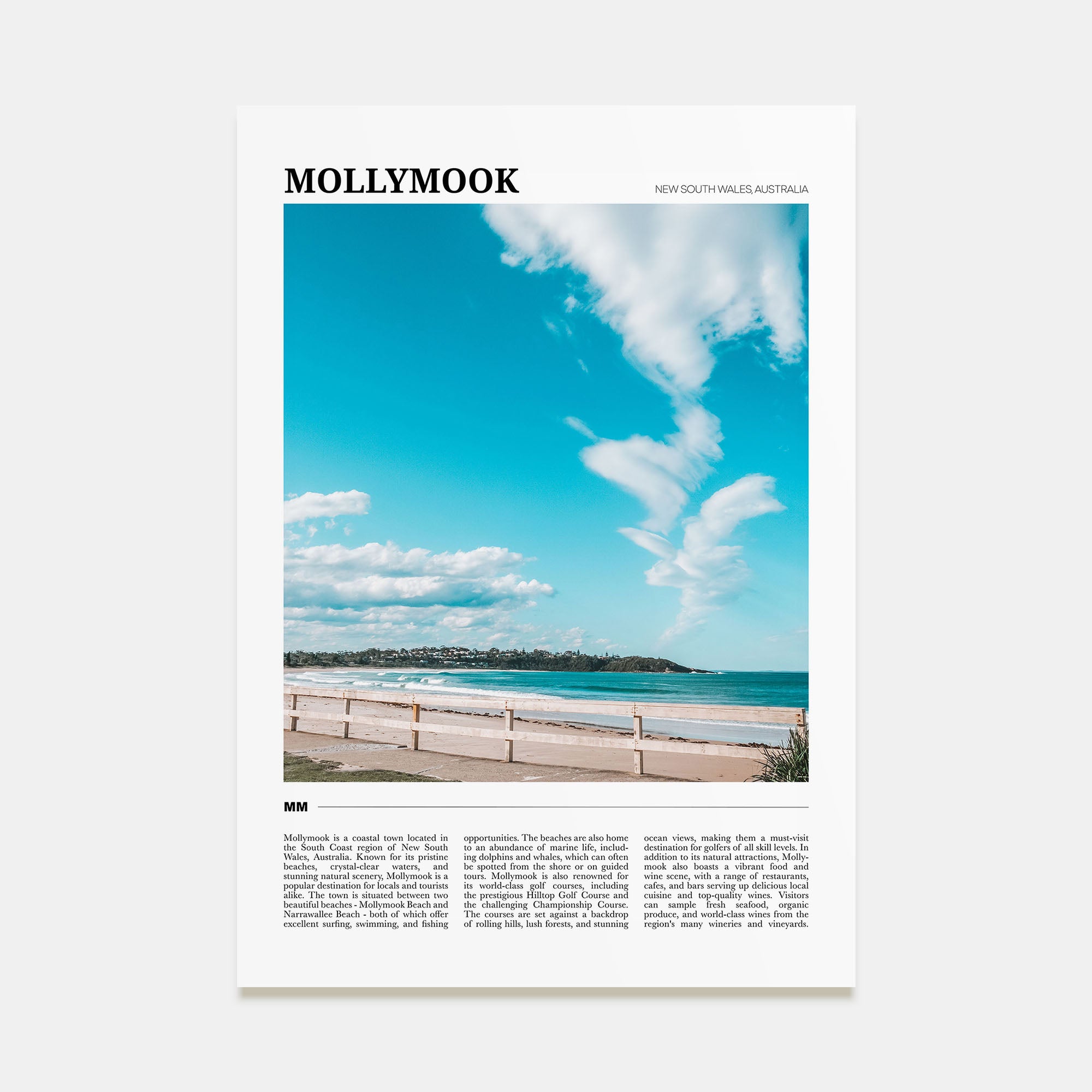 Mollymook Travel Color Poster