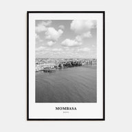 Mombasa Portrait B&W Poster