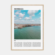 Mombasa Travel Color Poster