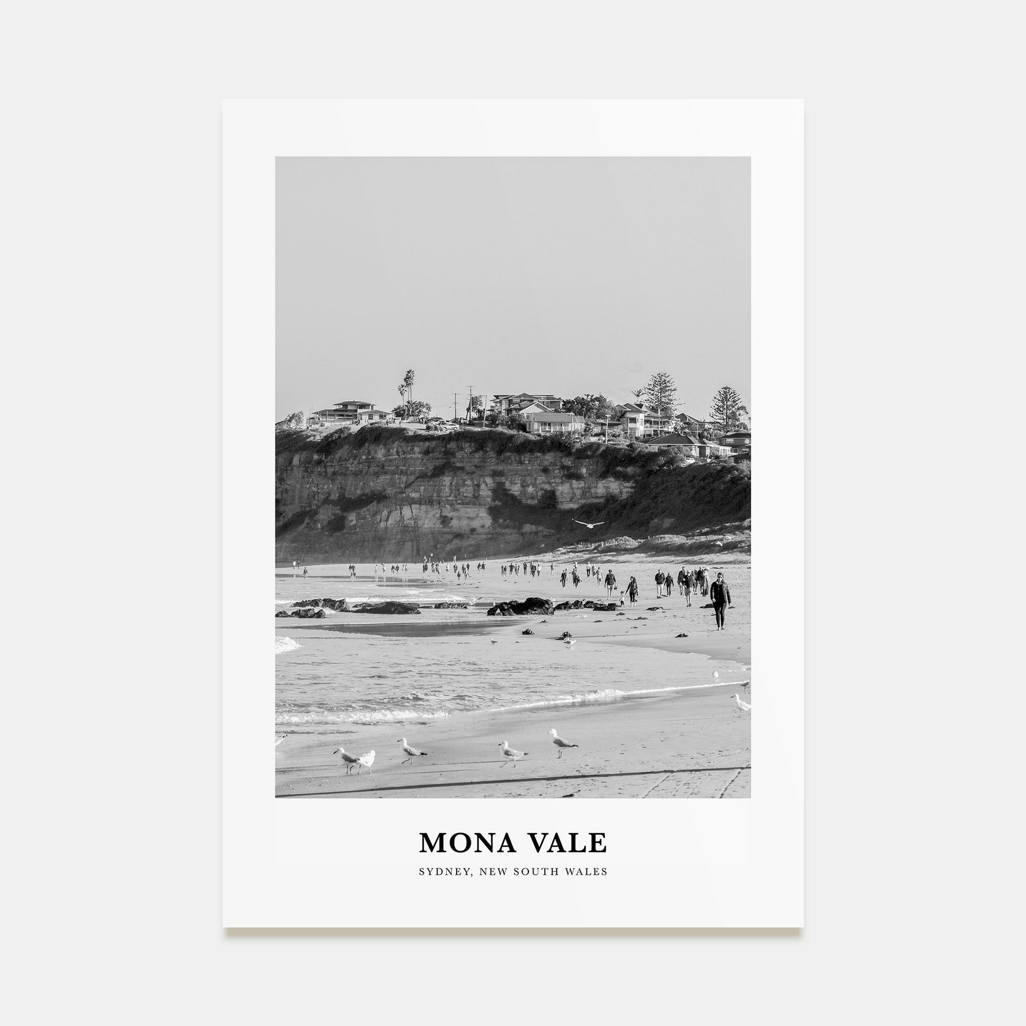 Mona Vale Portrait B&W Poster