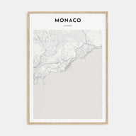 Monaco Map Portrait Poster