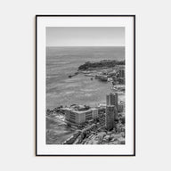 Monaco Photo B&W Poster