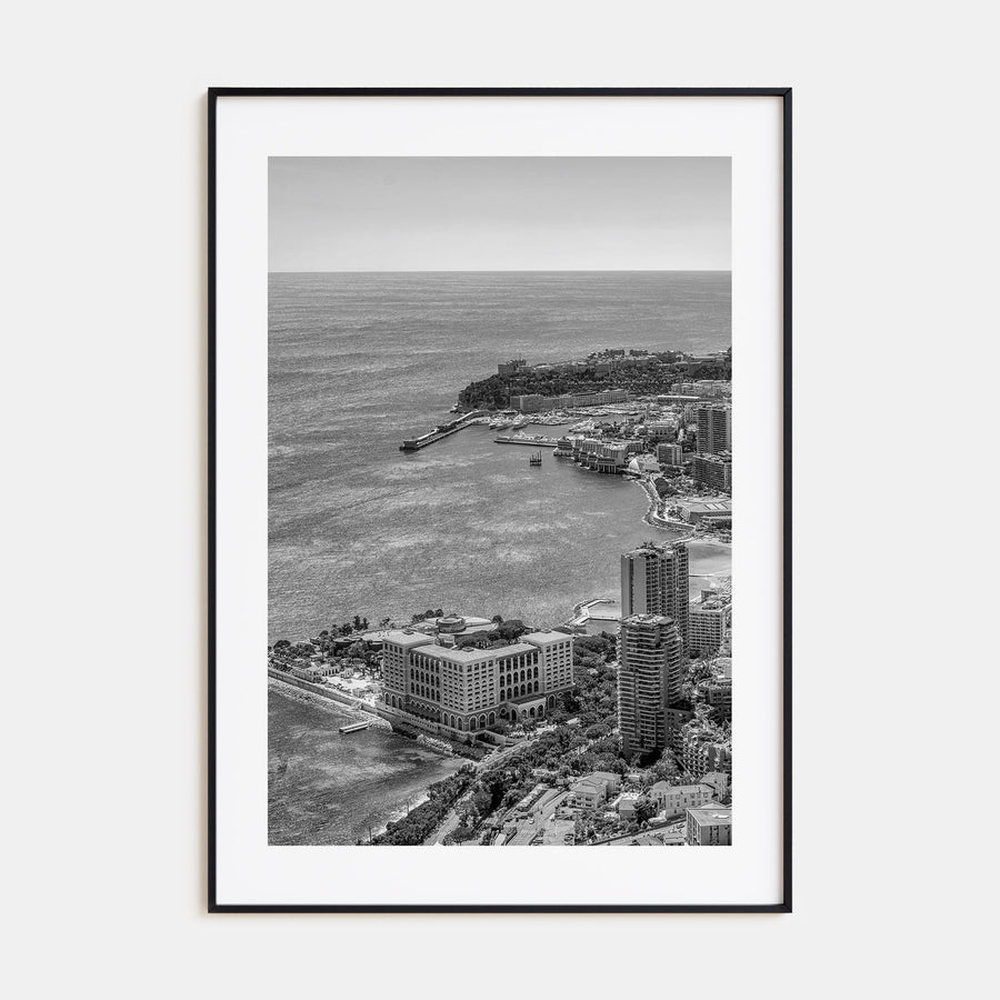 Monaco Photo B&W Poster