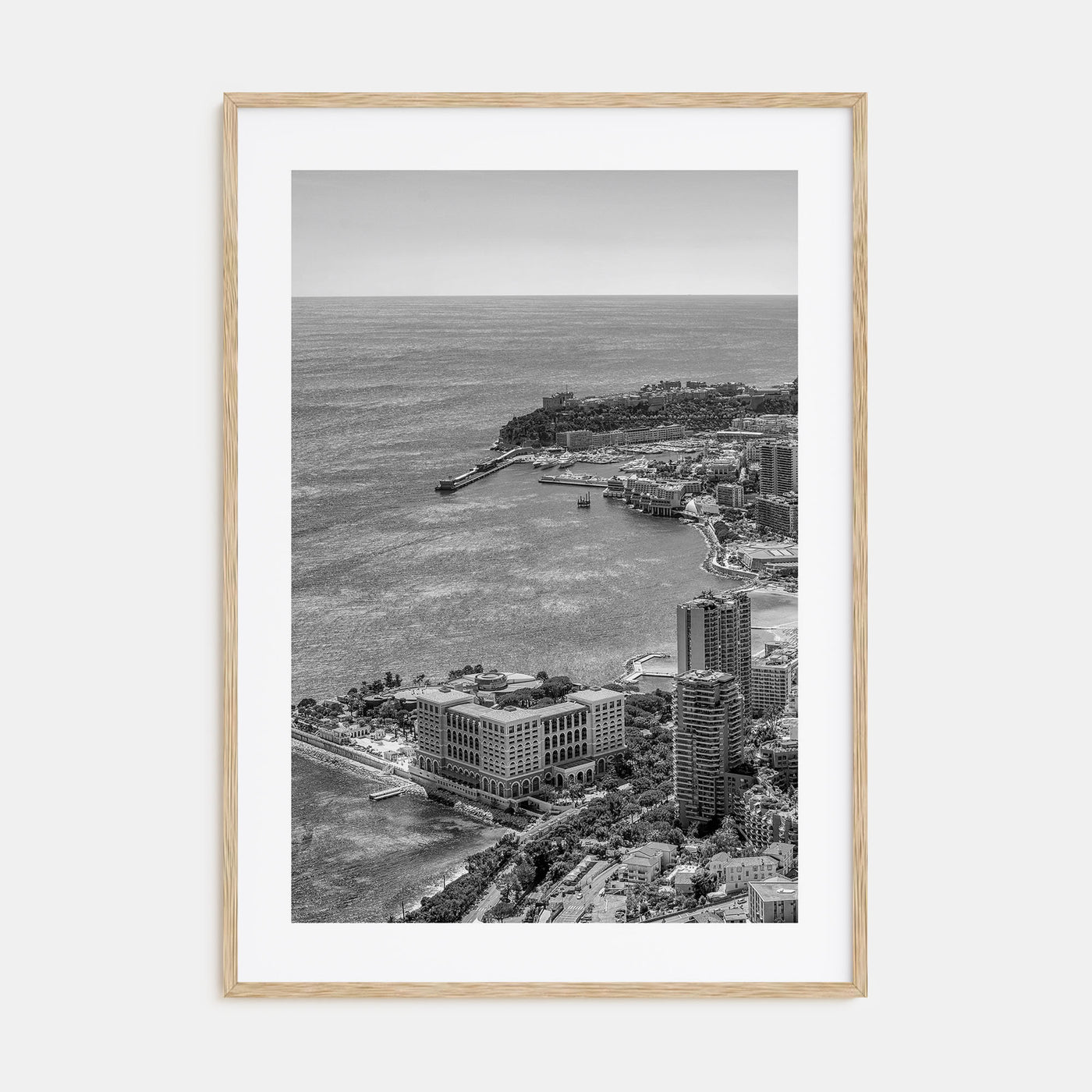 Monaco Photo B&W Poster