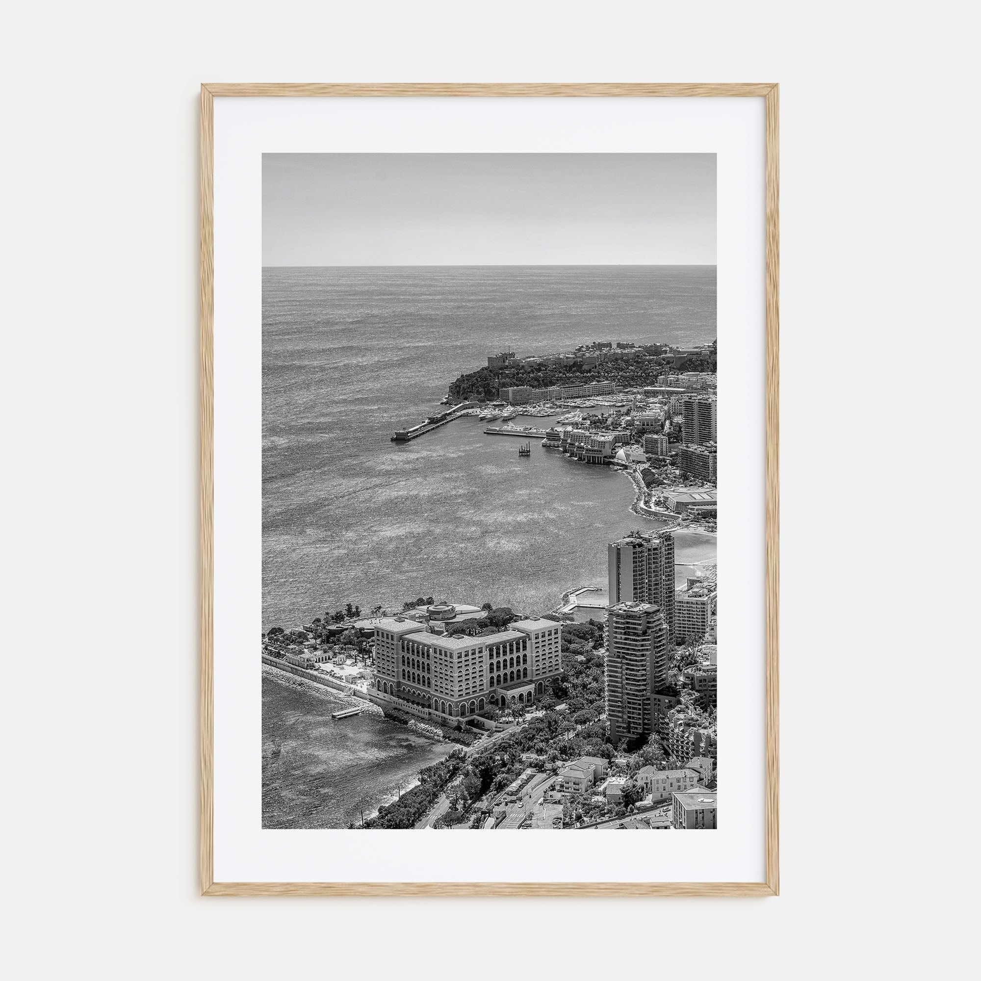 Monaco Photo B&W Poster