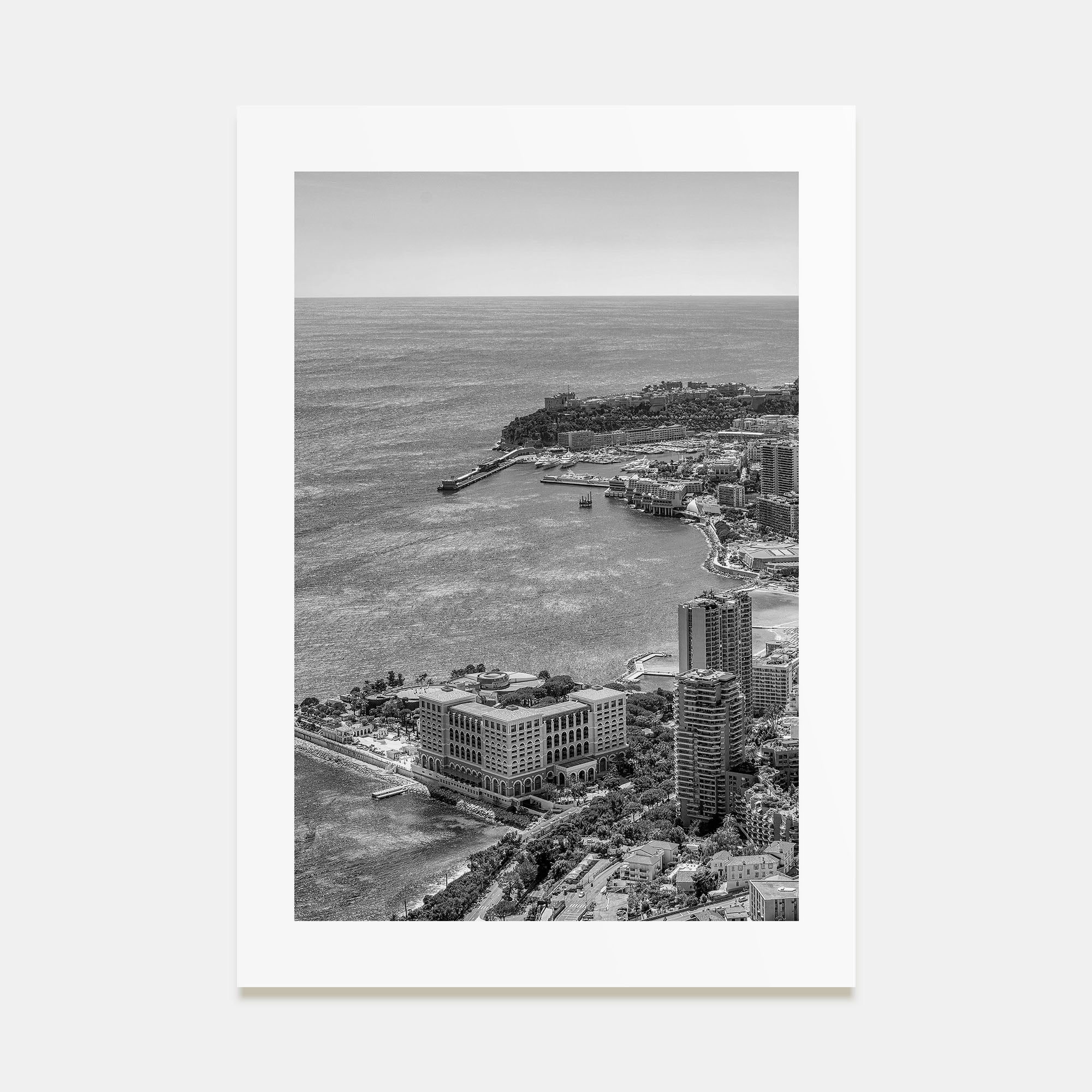 Monaco Photo B&W Poster
