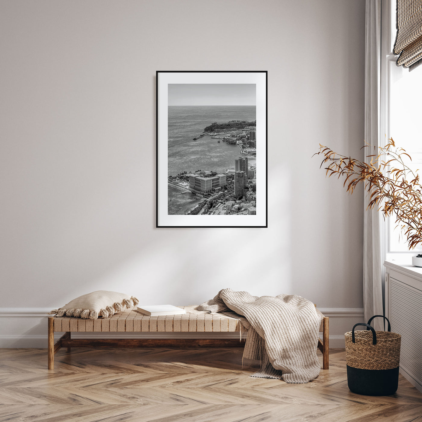 Monaco Photo B&W Poster