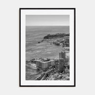 Monaco Photo B&W Poster