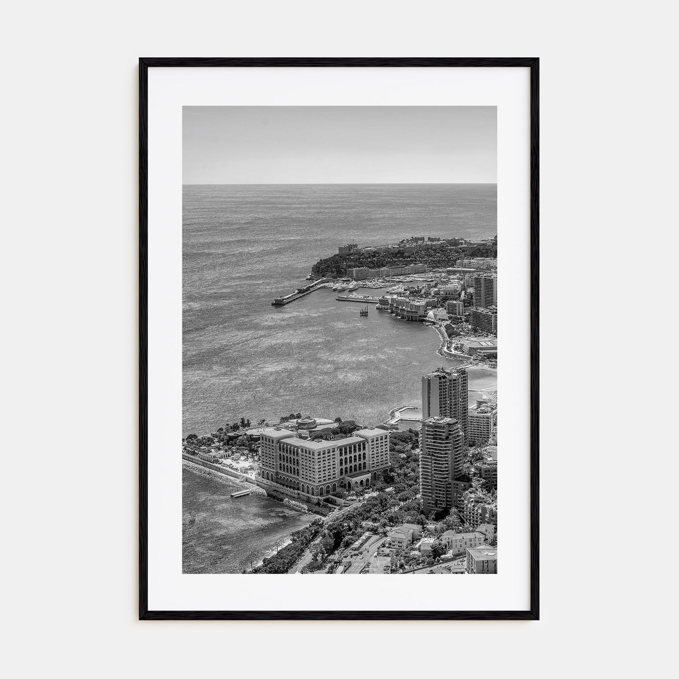Monaco Photo B&W Poster