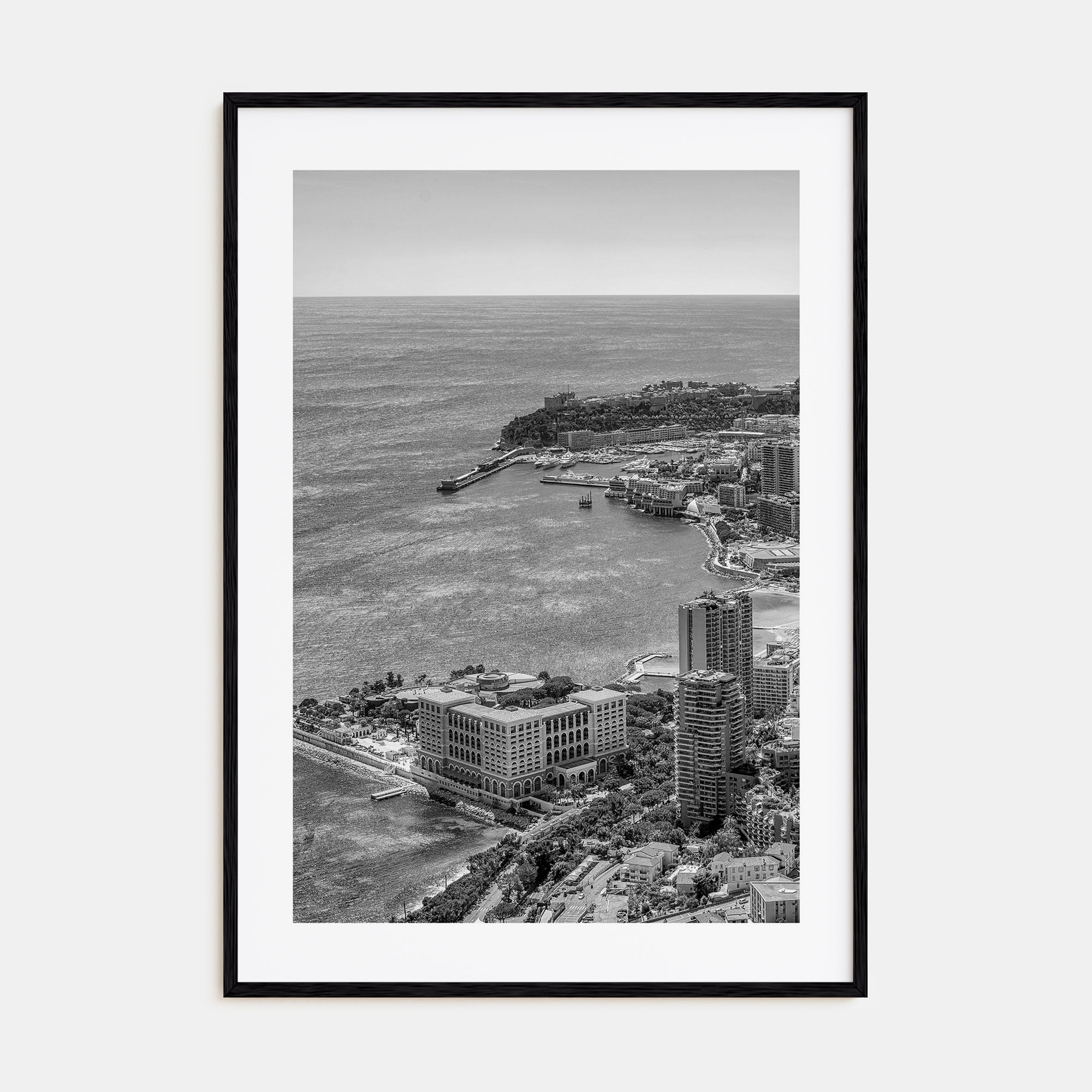 Monaco Photo B&W Poster