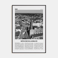 Mönchengladbach Travel B&W Poster