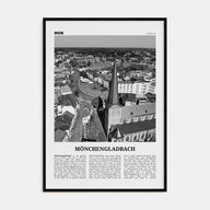 Mönchengladbach Travel B&W Poster