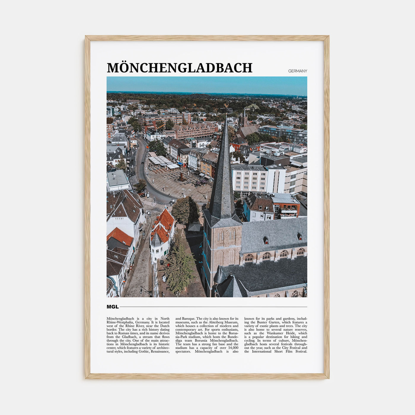 Mönchengladbach Travel Color Poster