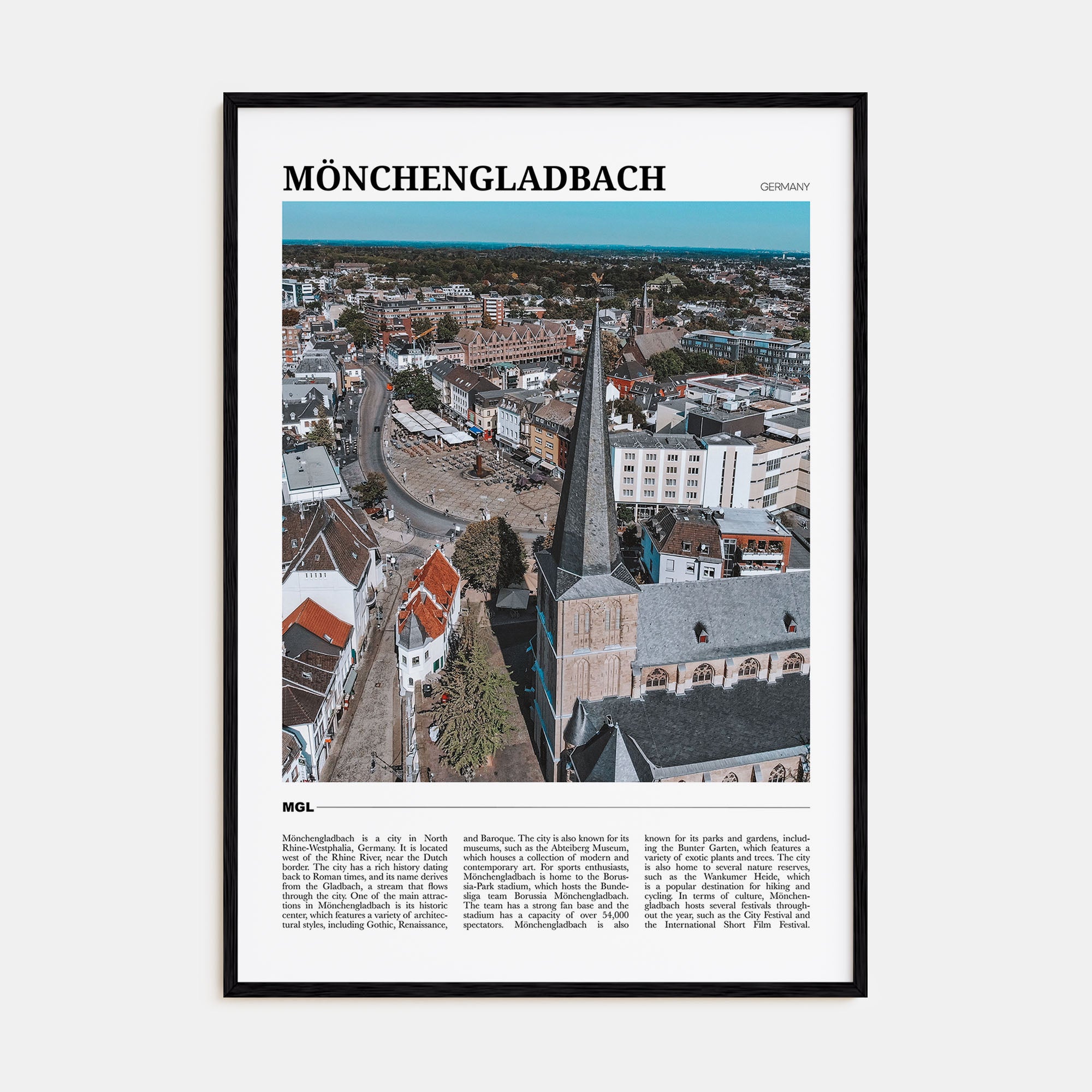 Mönchengladbach Travel Color Poster