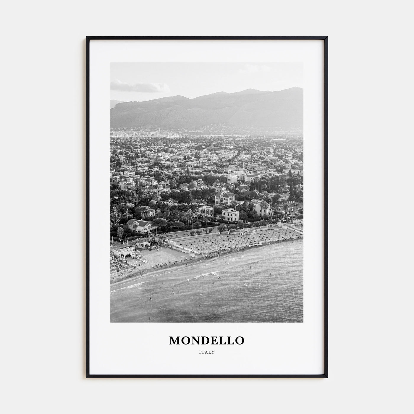 Mondello Portrait B&W Poster