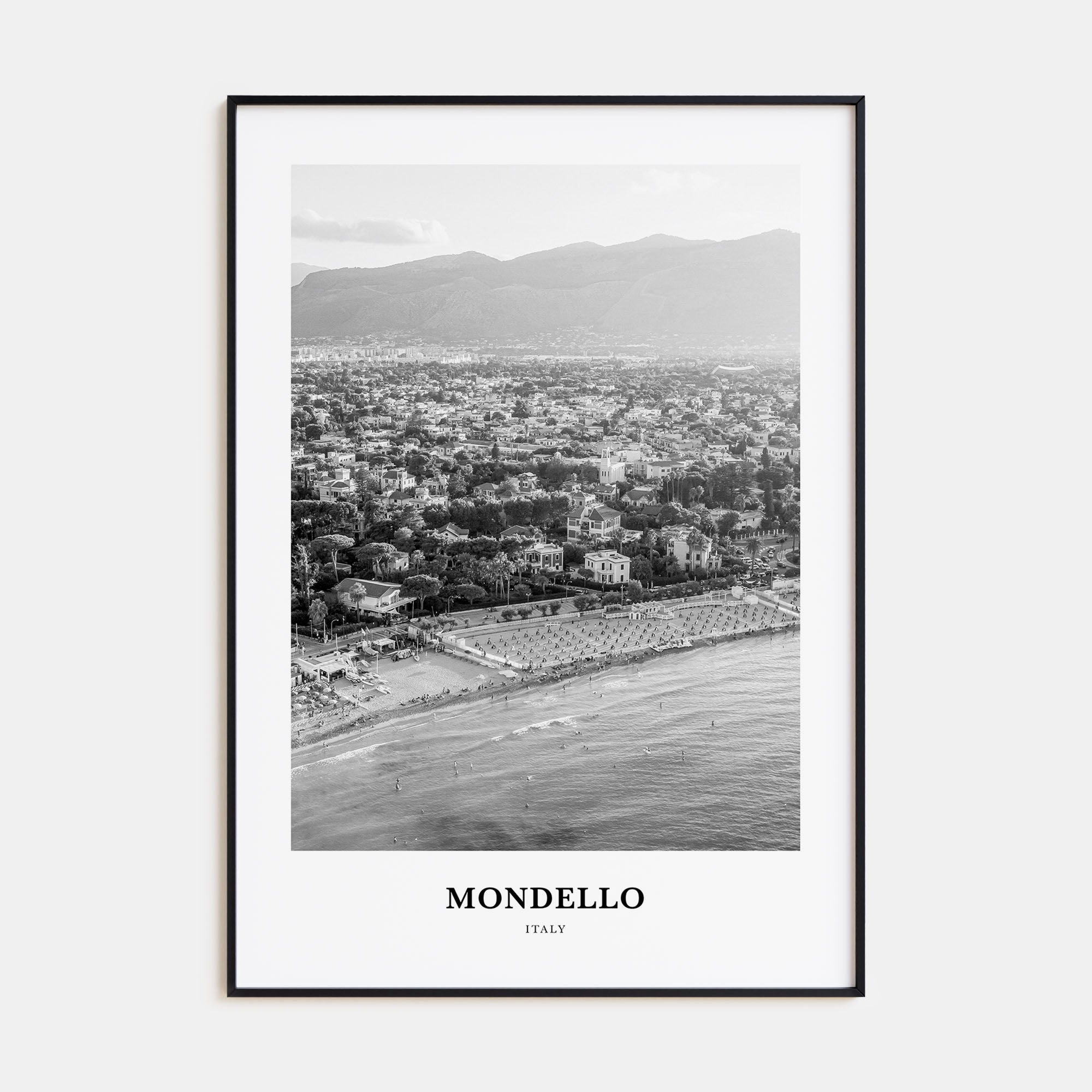 Mondello Portrait B&W Poster