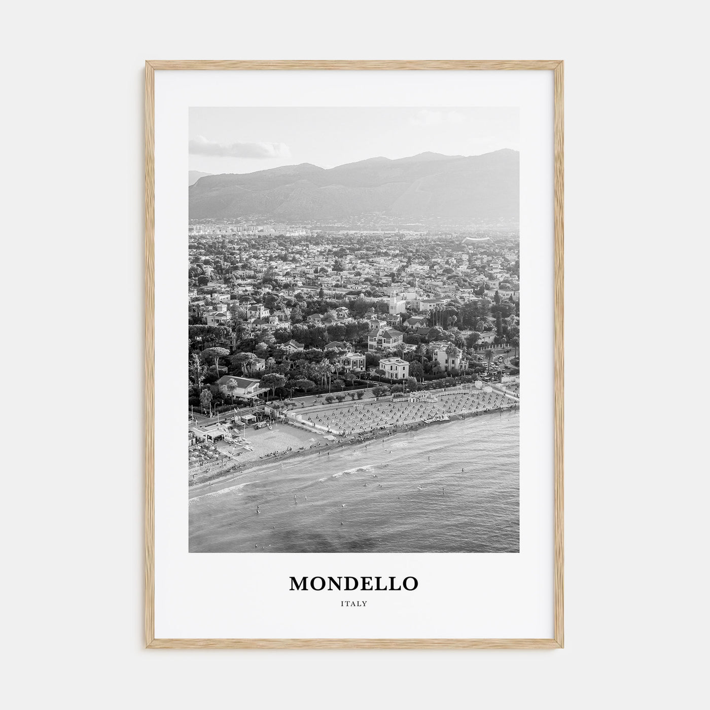 Mondello Portrait B&W Poster