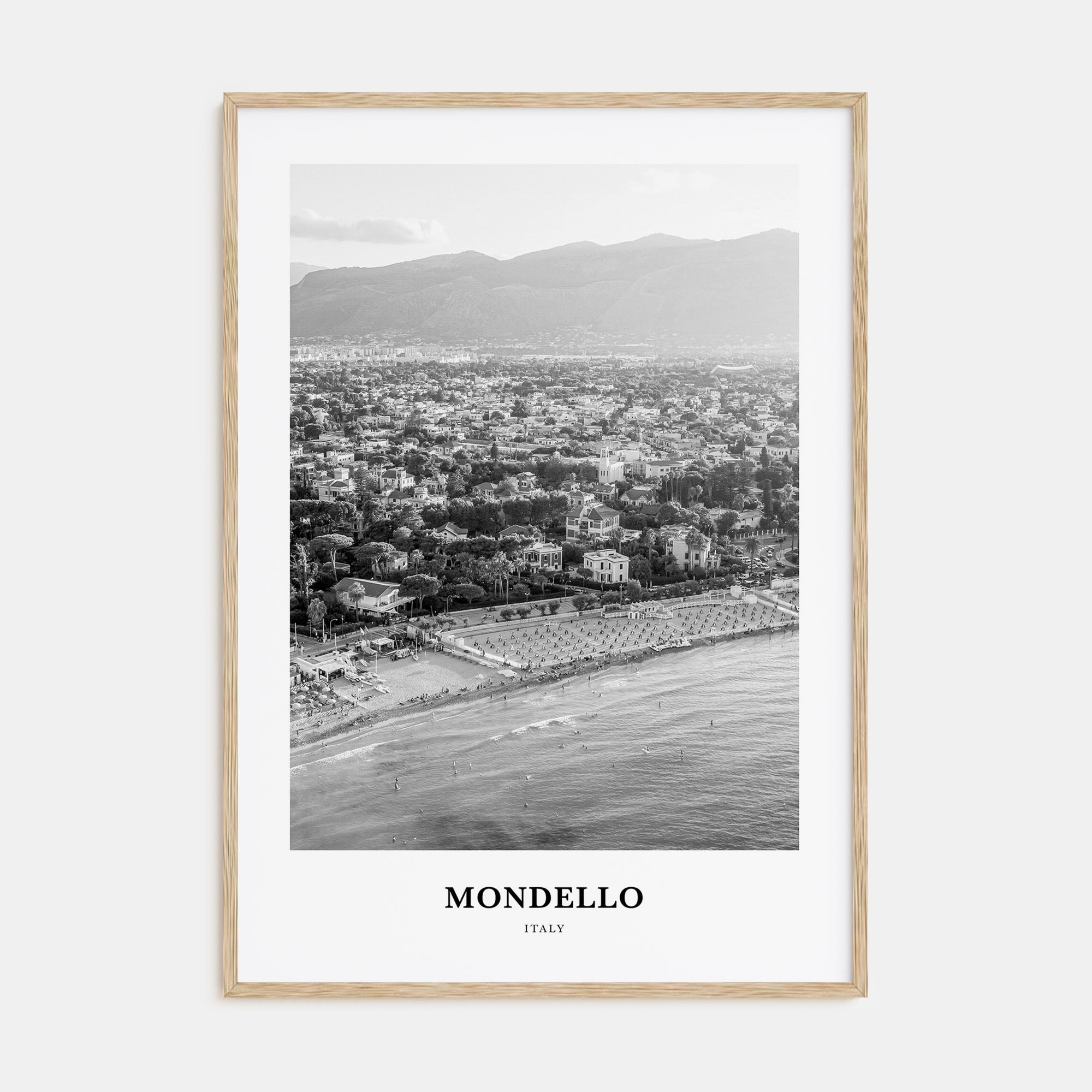 Mondello Portrait B&W Poster