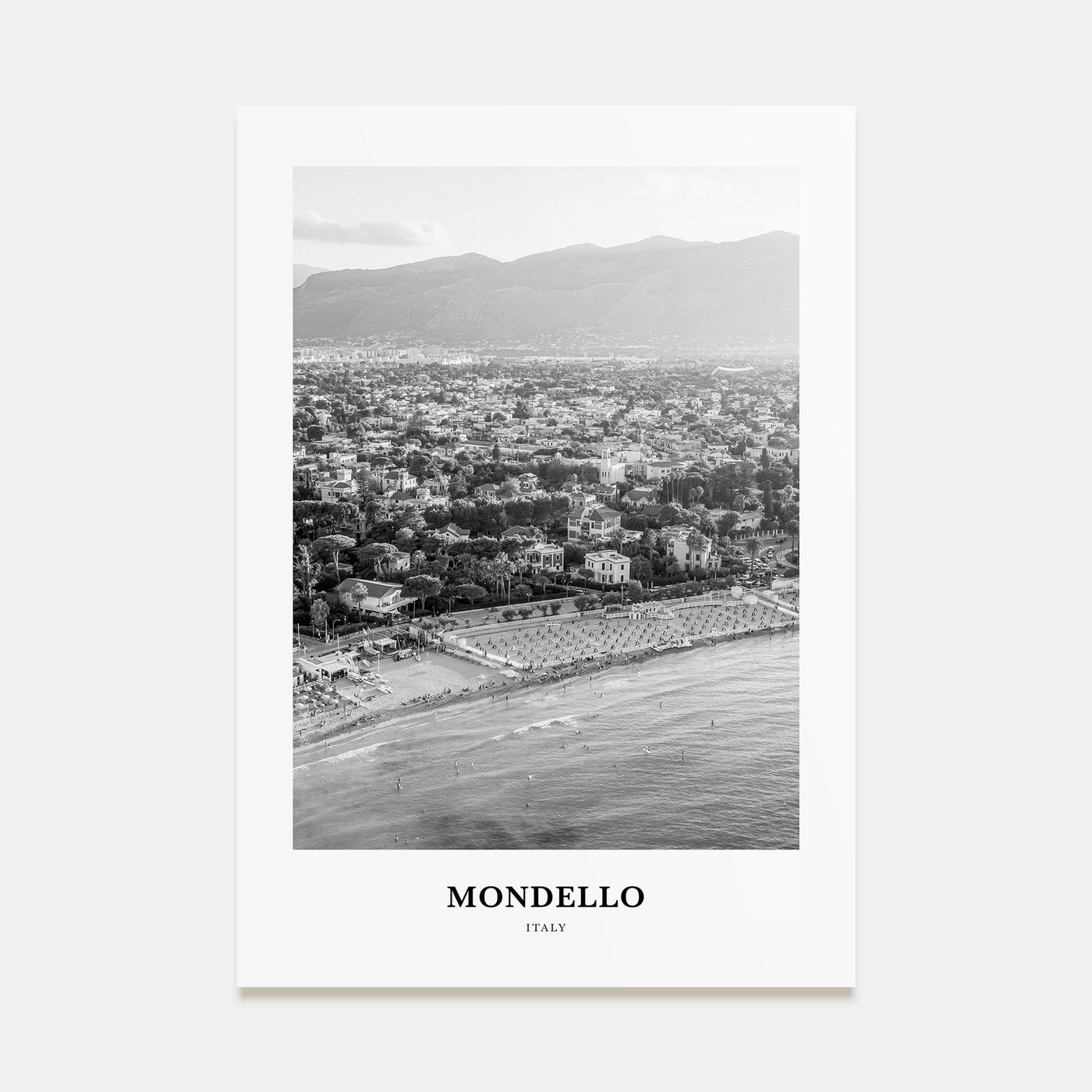 Mondello Portrait B&W Poster