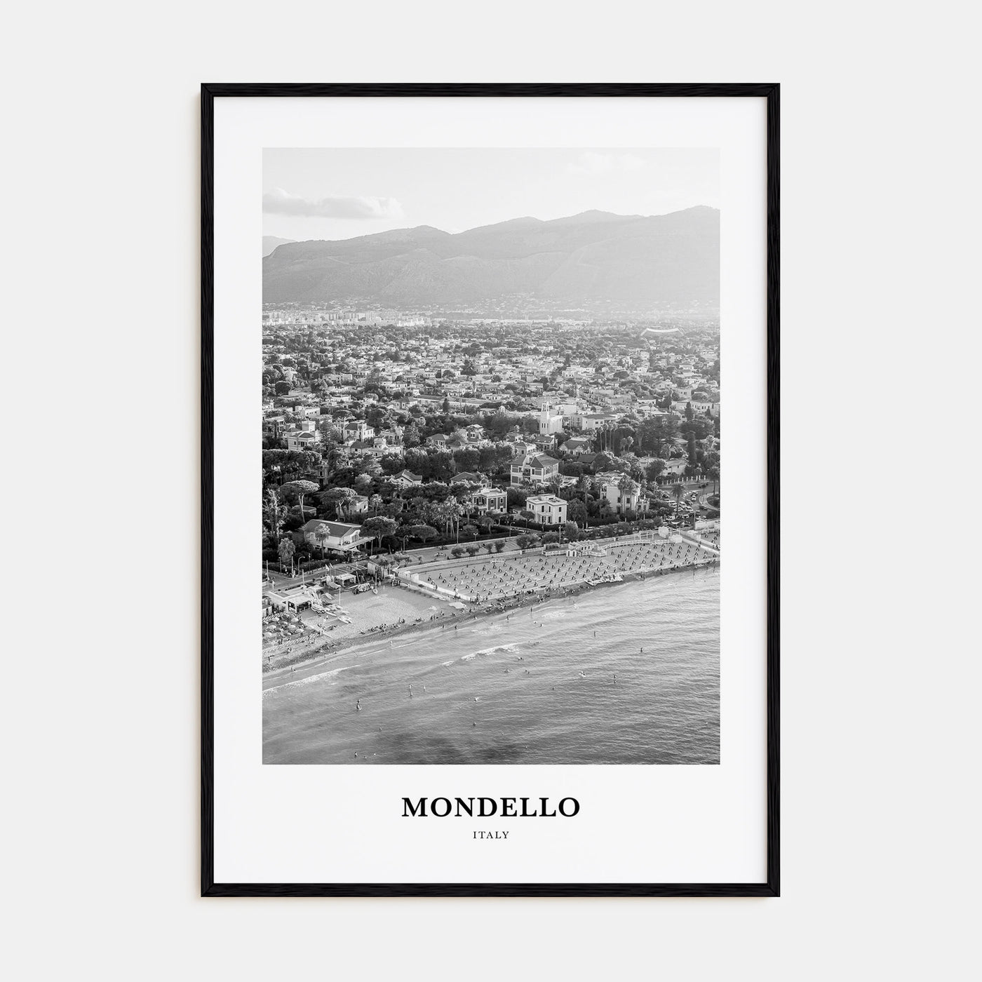 Mondello Portrait B&W Poster