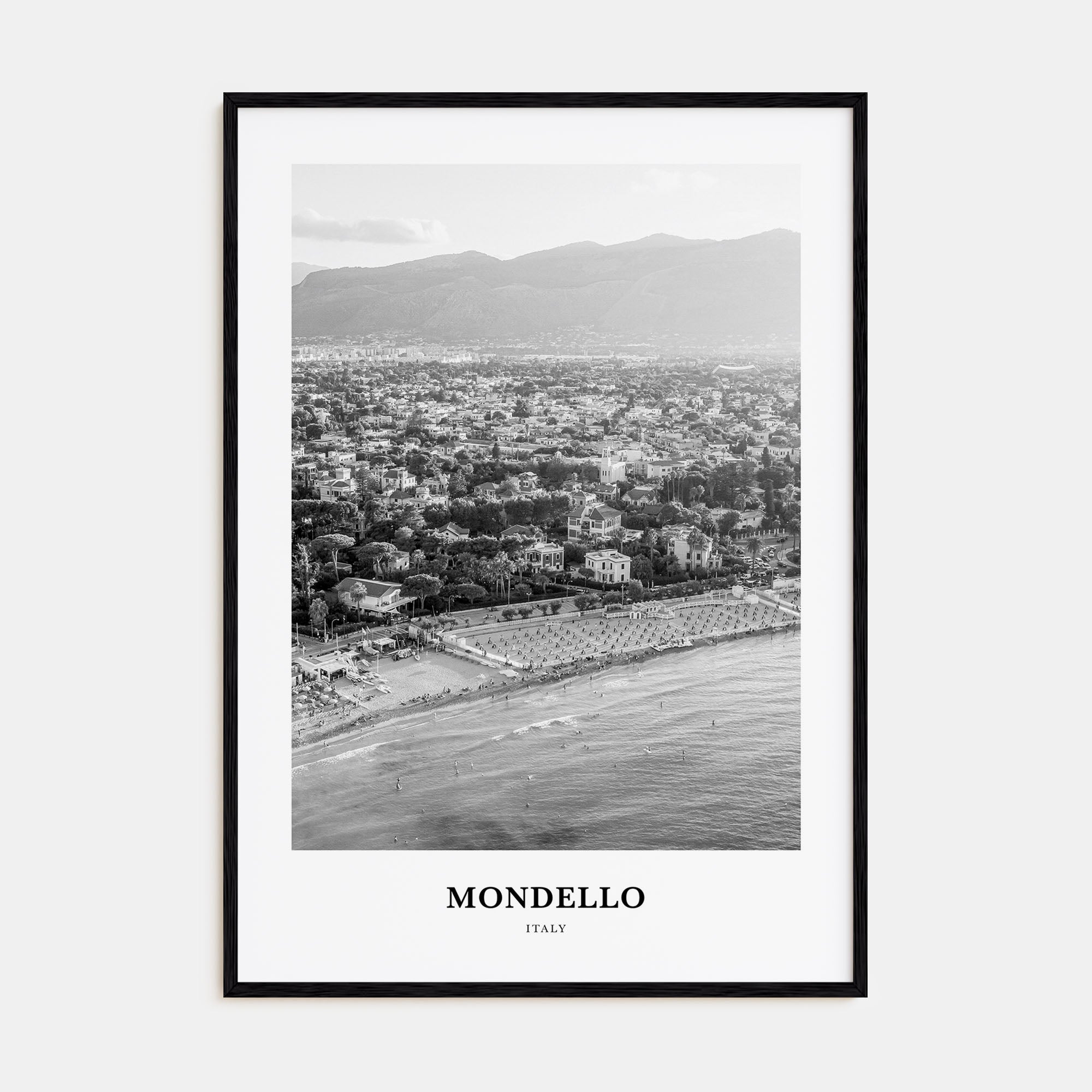 Mondello Portrait B&W Poster