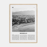Mondello Travel B&W Poster