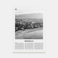 Mondello Travel B&W Poster