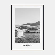 Mongolia Portrait B&W Poster