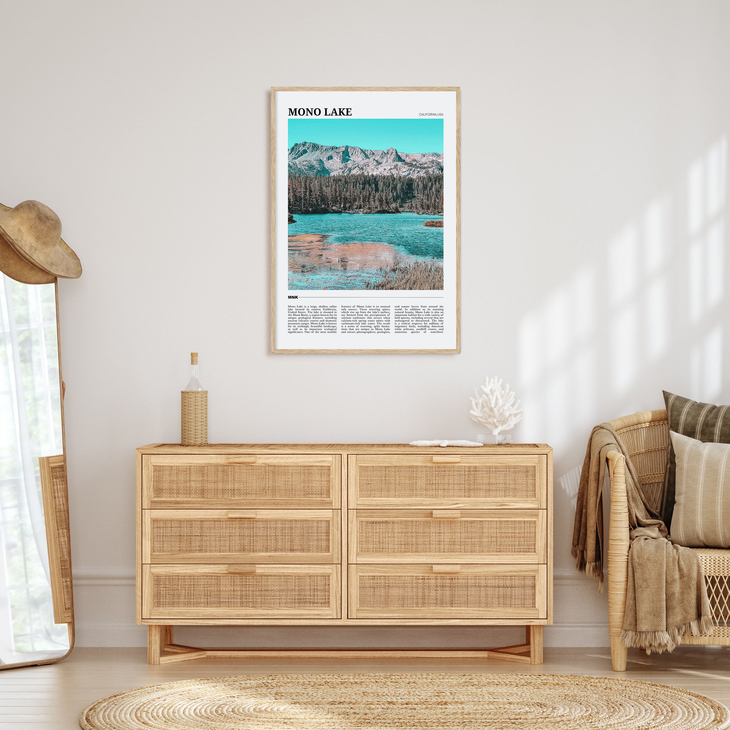 Mono Lake Travel Color Poster