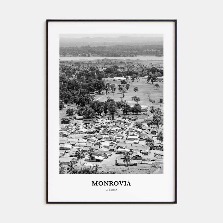 Monrovia Portrait B&W Poster