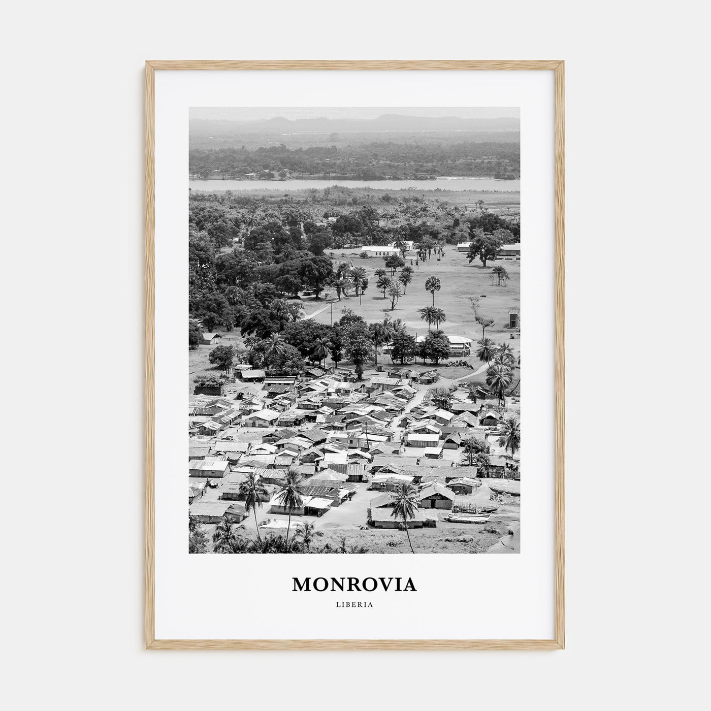 Monrovia Portrait B&W Poster
