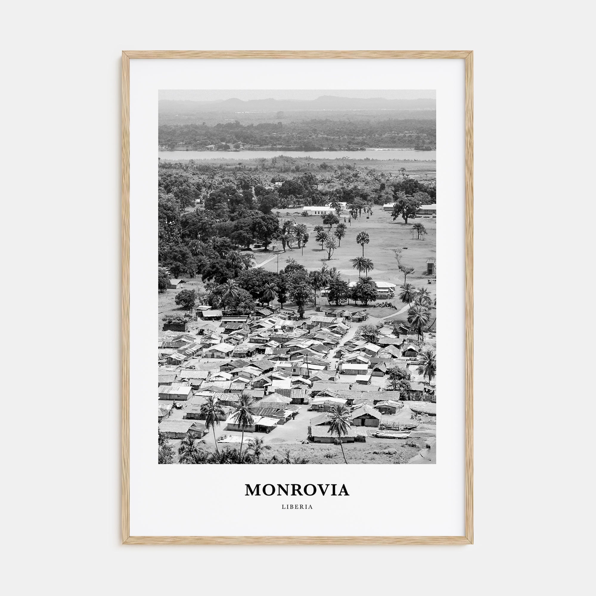 Monrovia Portrait B&W Poster