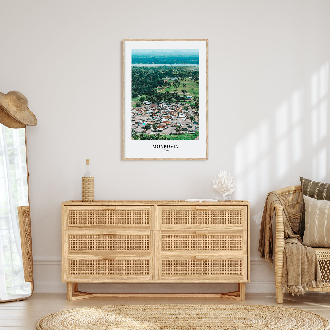 Monrovia Portrait Color No 2 Poster