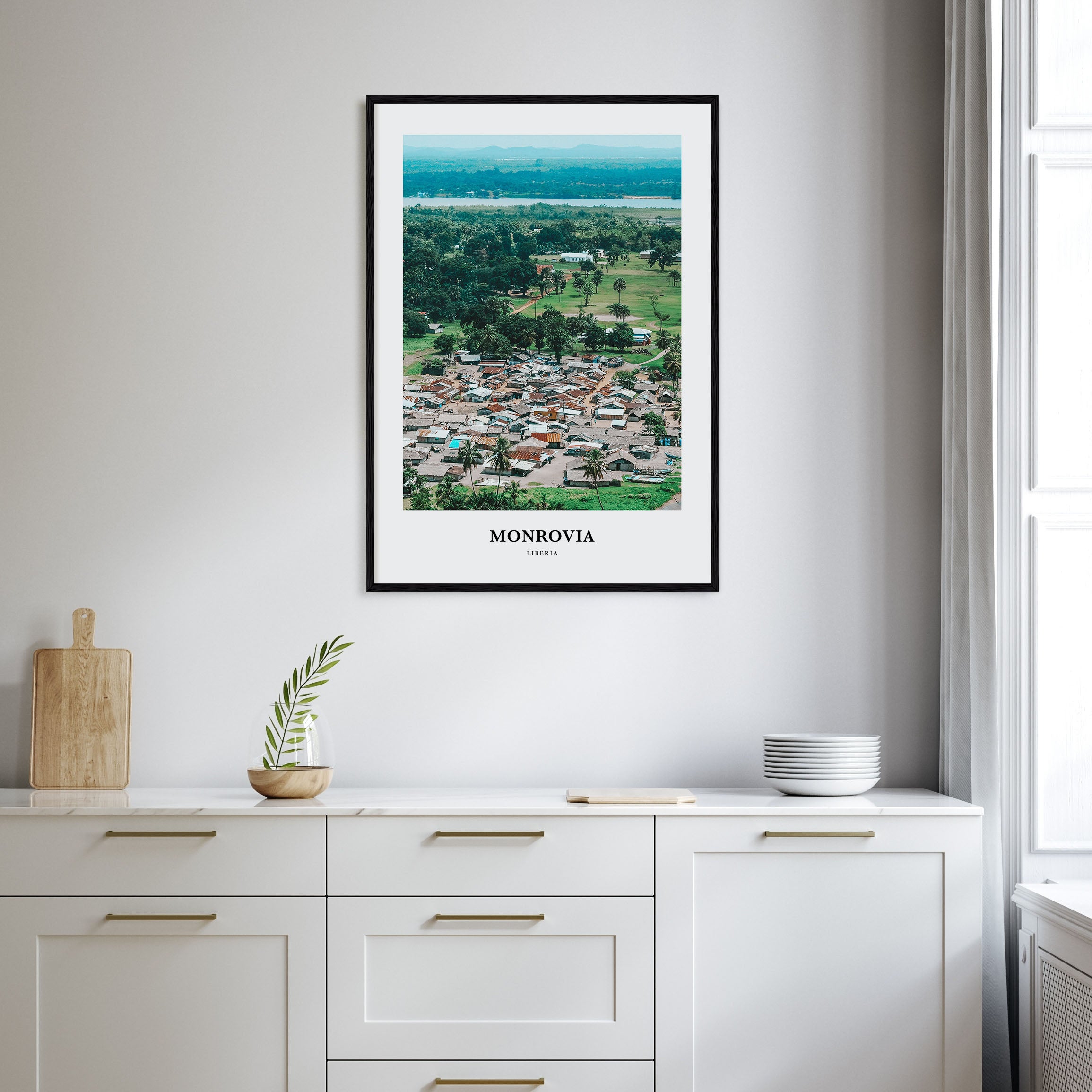 Monrovia Portrait Color No 2 Poster